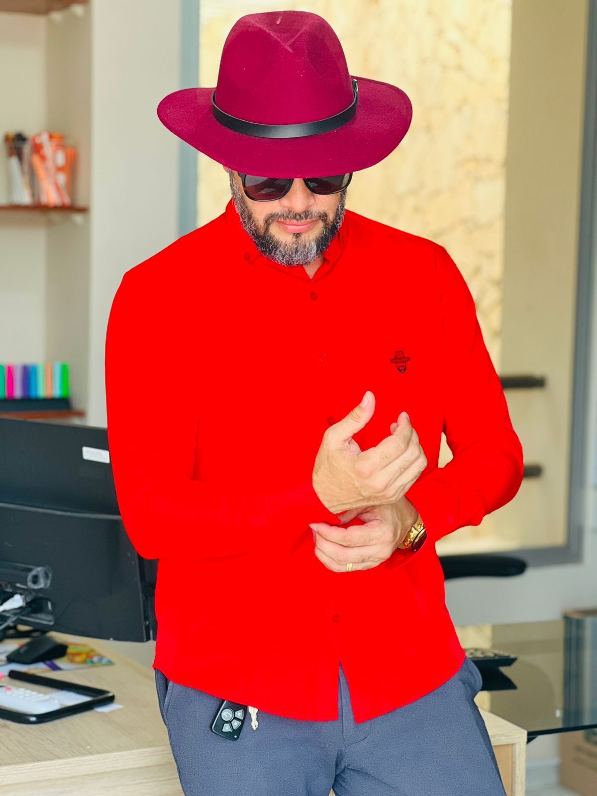 Red long