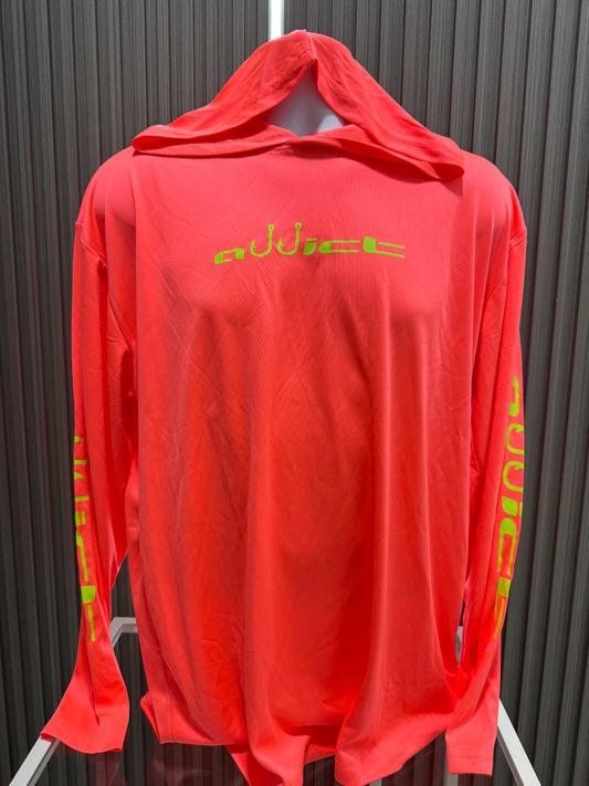 Camisa Rash guard  hoodie coral