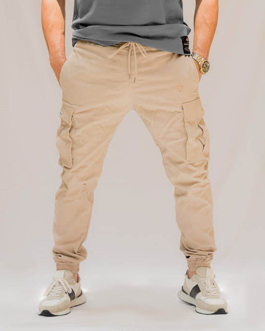 Beige Cargo Jogger