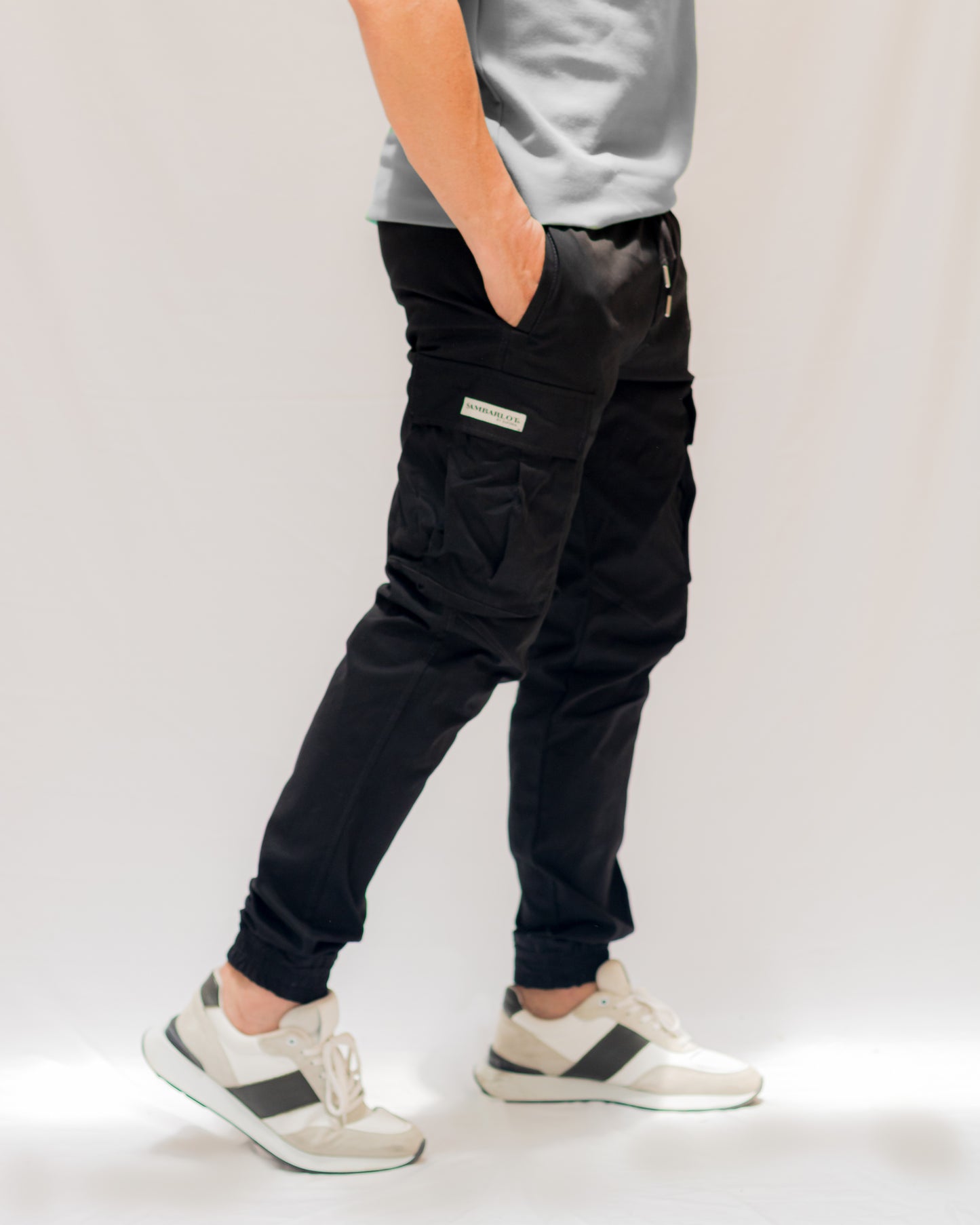 Black Cargo Jogger