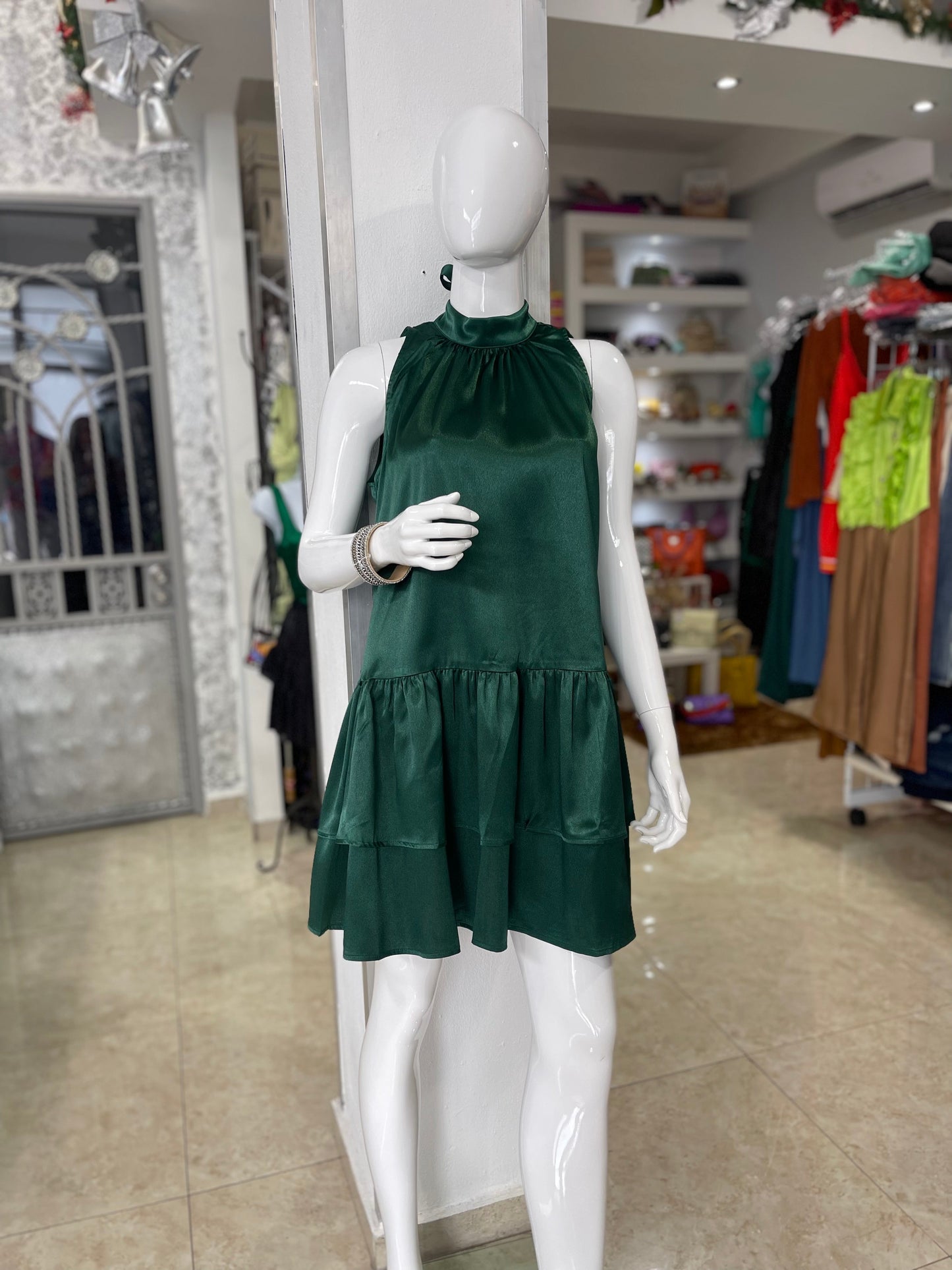 Satin Mini Dress