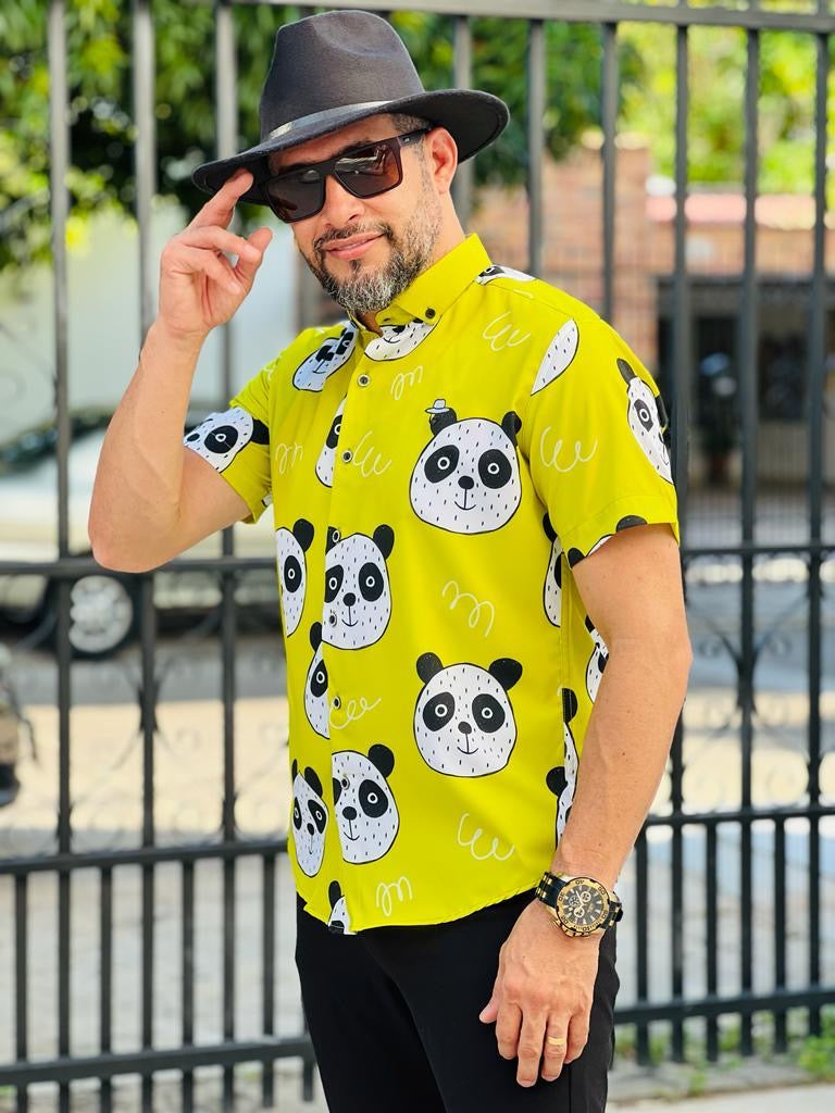 Panda green shirt