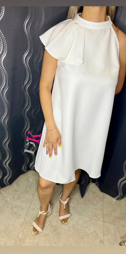 White one shoulder dress